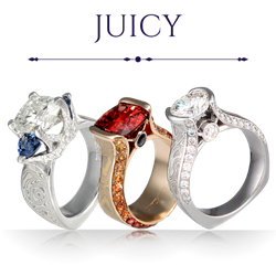 Juicy Mokume Engagement Rings