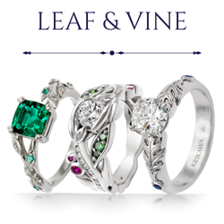 Leaf & Vine Engagement Rings