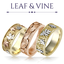 Leaf & Vine Wedding Rings