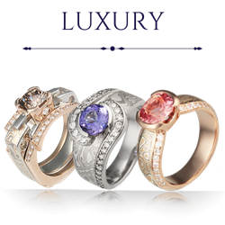 Luxury Mokume Engagement Rings