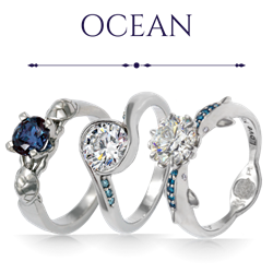 Ocean Engagement Rings