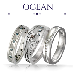 Ocean Wedding Bands
