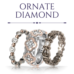 Ornate Diamond Wedding Rings