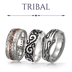 Tribal Wedding Rings