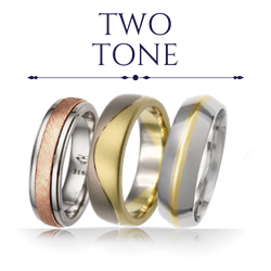 Two Tone Wedding Rings