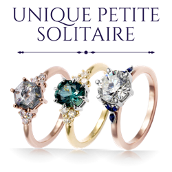 Unique Petite Solitaire Engagement Rings