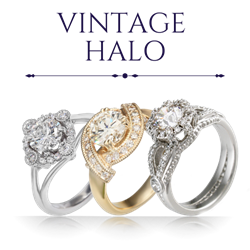 Vintage Halo Engagement Rings
