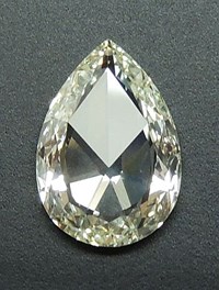 pear shaped rose cut diamond