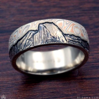 Mountain Wedding Band