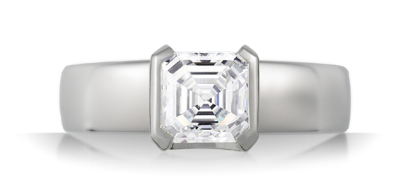 Bezel-Set Engagement Ring