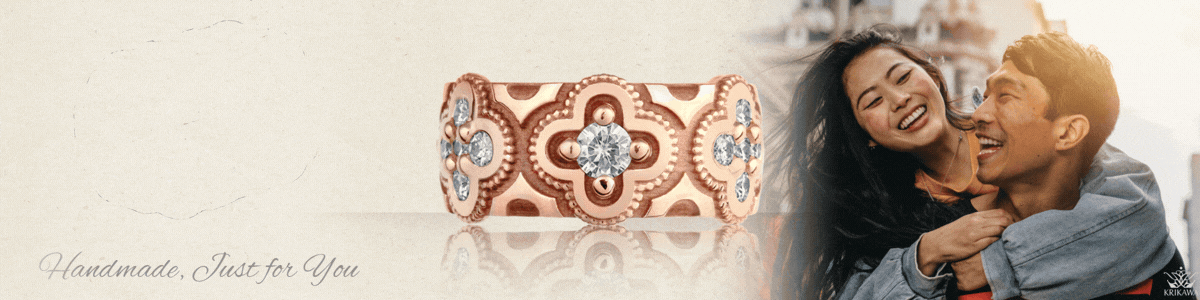 art deco wedding ring banner