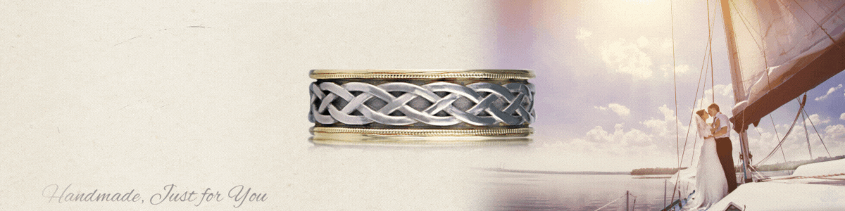 celtic knot wedding bands banner