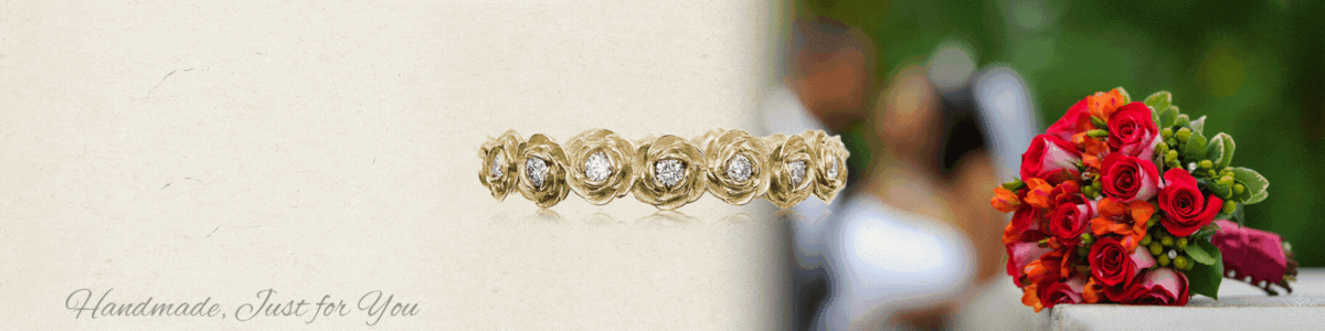 flower wedding bands banner