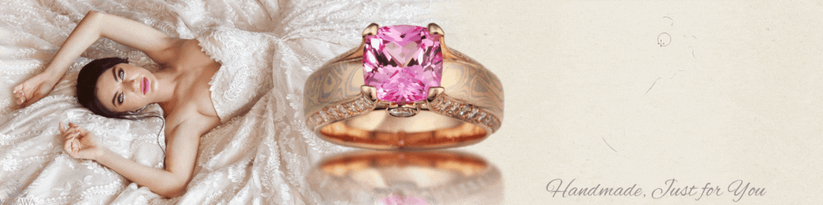 vintage mokume engagement ring banner