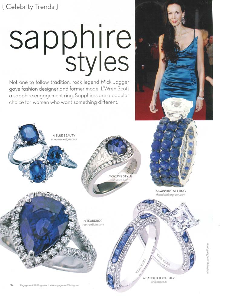 Engagement 101 Magazine 2009 Sapphire Styles Article