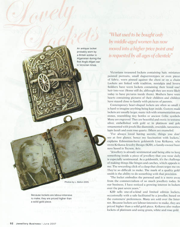 Jewellery Business Magazine June 2007 page 91