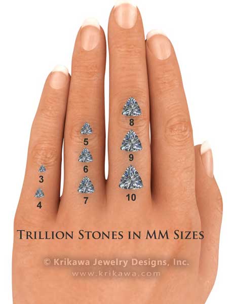 0.56 Ct. Trillion Diamond Pendant
