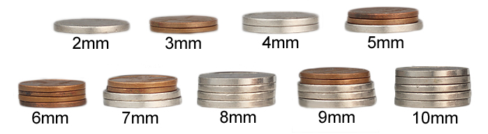 Ring Width Coins 