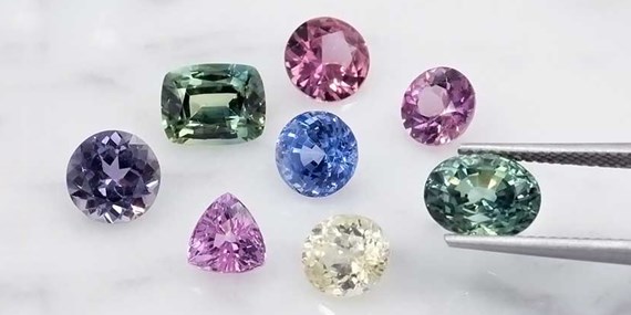 types of stones for rings including fancy colored sapphires