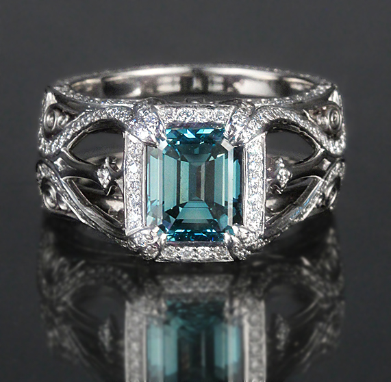 Synthetic hot sale blue diamond